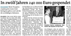 reportage su giornale locale