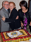 Piva e signora, Pio Brighenti, Mario Beltrame e Adriana Benati