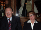 il presidente del Peschiera Giovanni Paolo Provolo con la moglie