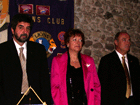 il nostro presidente, la signora Vezia, moglie del governatore e il delegato di zona Alberto Cinquetti